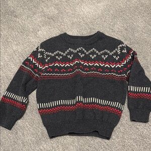 Black and Red Patterned little boy Sweater